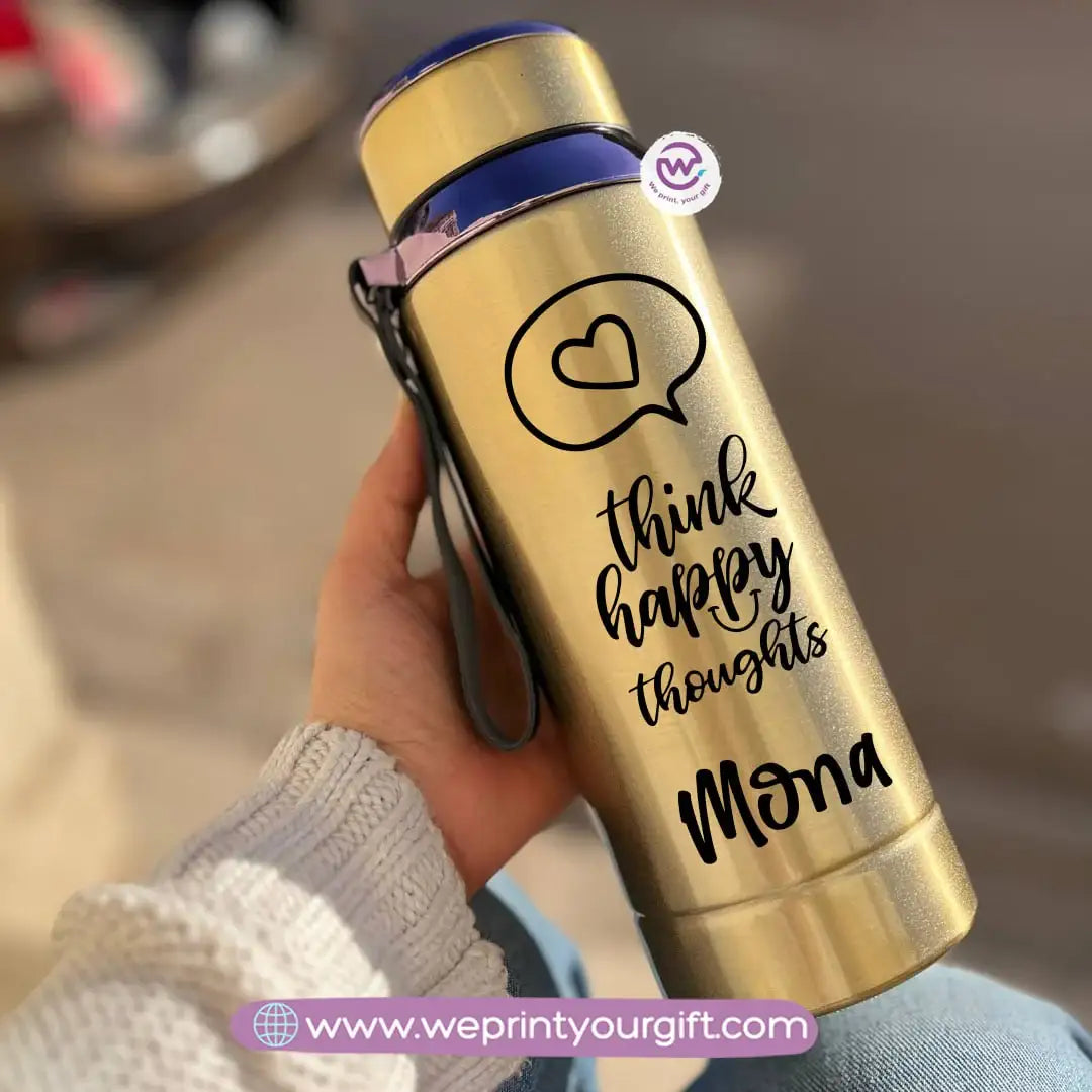 Thermal Bottle Stainless Steel with Infuser – 800ml | Motivational One Line Art Design - WE PRINT