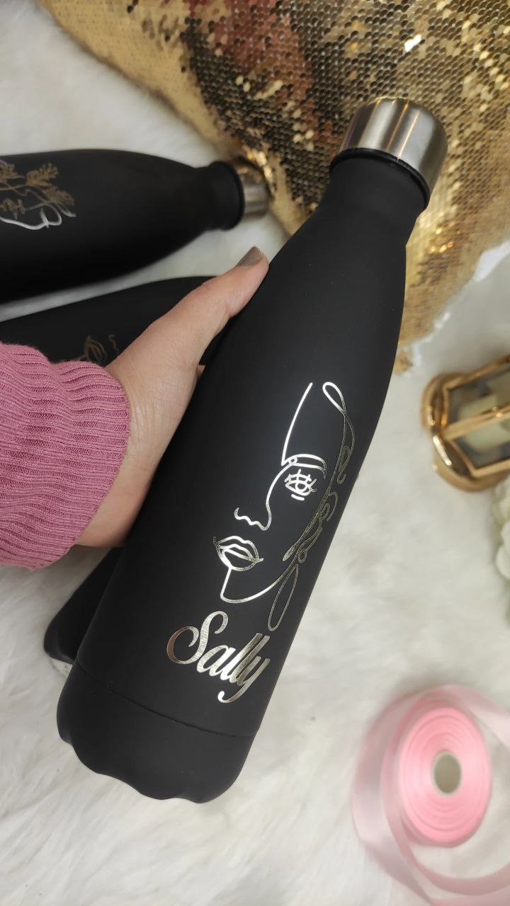 Black Thermal Water Flask- Buy 2 Get 1 Free - WE PRINT