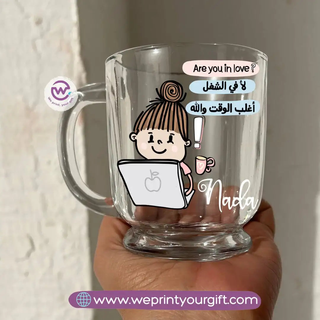 كوب قهوة إسبريسو زجاجي شفاف – 250 مل | تصميمات مستوحاة من القصص المصورة