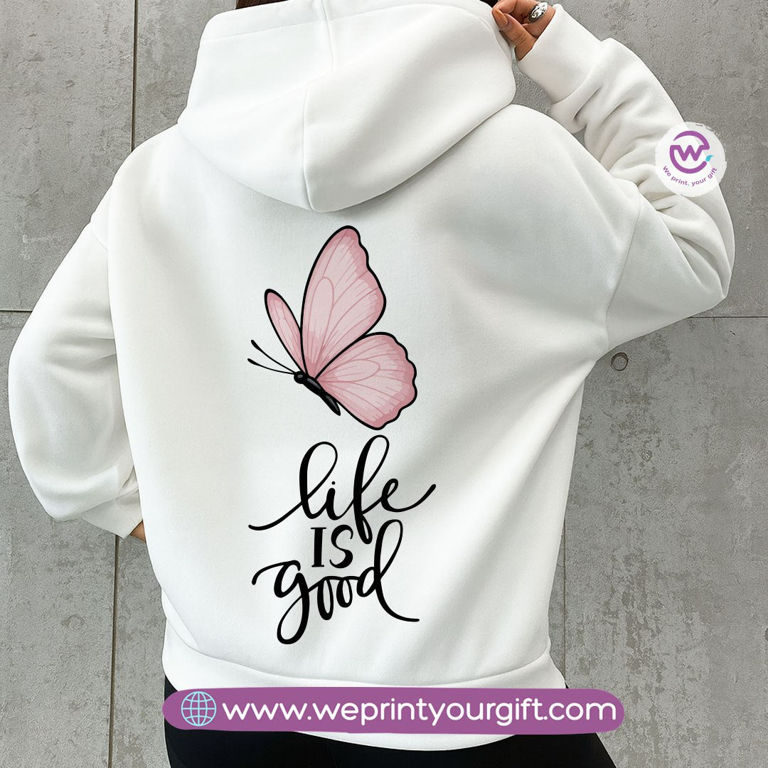 English Motivational Hoodie – Cotton Melton Unisex