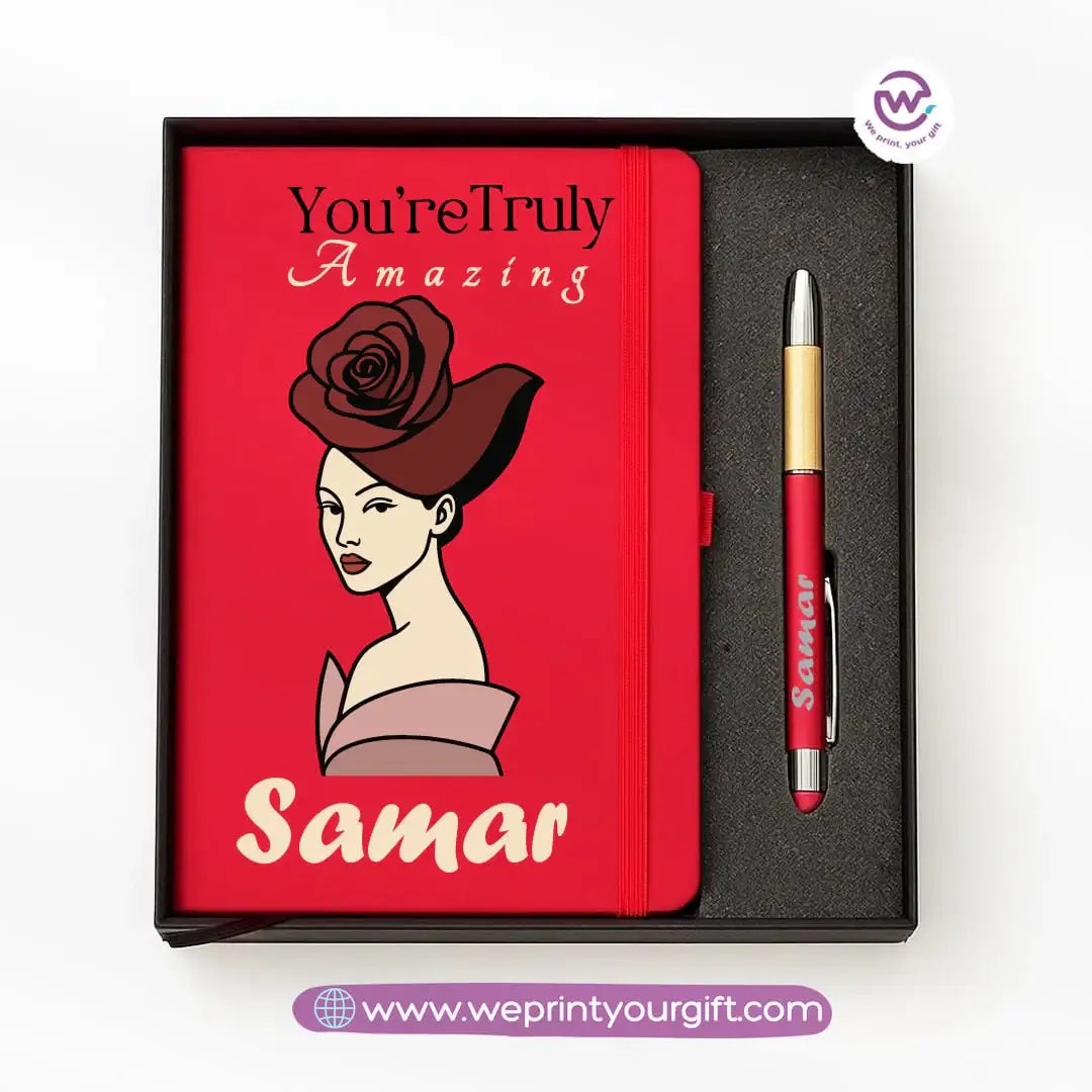 🎨 Digital Art Personalized Gift Box with Notebook & Metal Pen - WE PRINT