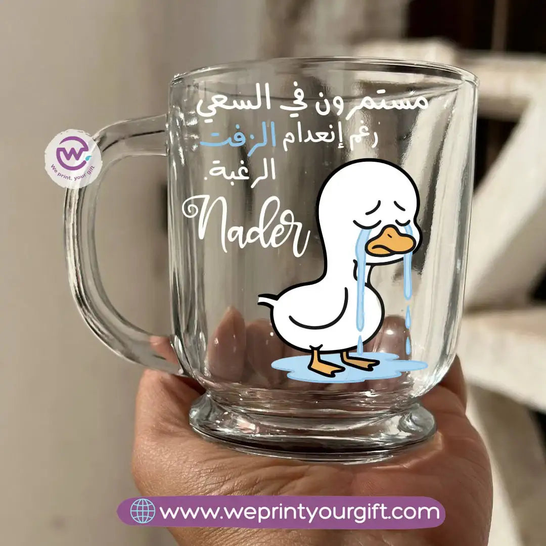 كوب قهوة إسبريسو زجاجي شفاف – 250 مل | تصميمات مستوحاة من القصص المصورة