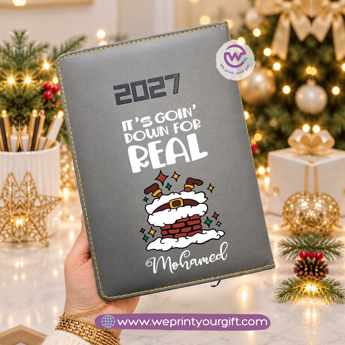 أجندة سحر عيد الميلاد 2027 اليومية – مفكرة العطلة المخصصة ومنظم سنوي