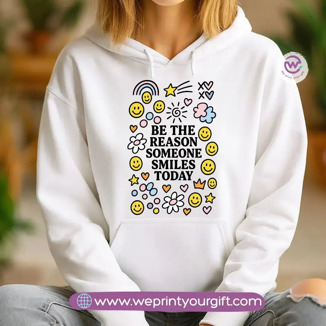 Motivational Doodle Hoodie – Cotton Melton Unisex - WE PRINT