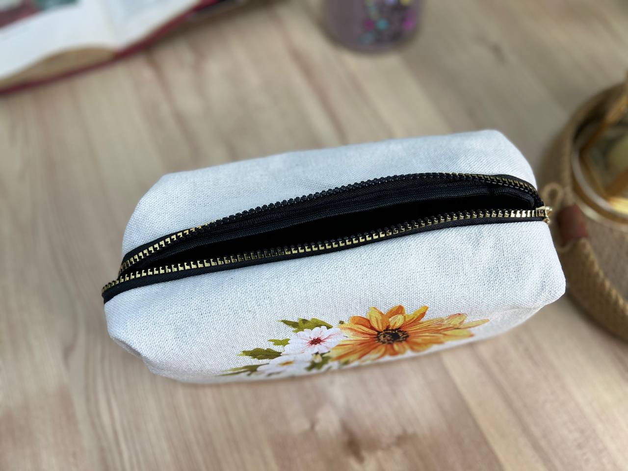 Boxy Makeup Bag- With Inner Lining - Buy 2 Get 1 Free