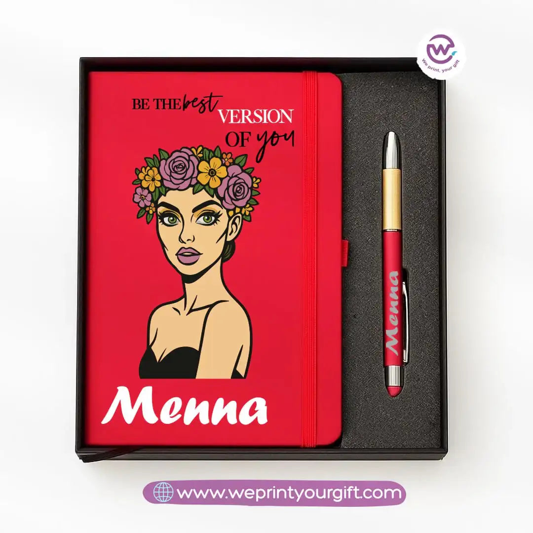 🎨 Digital Art Personalized Gift Box with Notebook & Metal Pen - WE PRINT