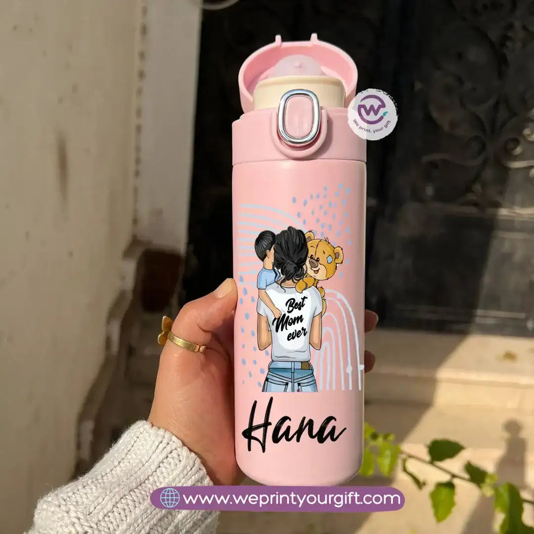 Stainless Steel Thermal Mug with Digital Temperature Display – 420ml Mother’s Day Designs - WE PRINT