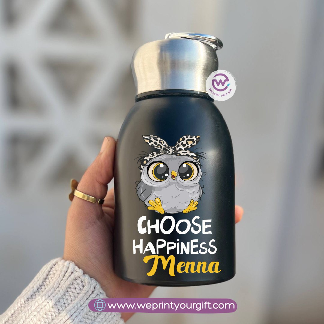 Mini Thermal Coffee Mug – 300ml | 304 Stainless Steel | Cute Owl Designs