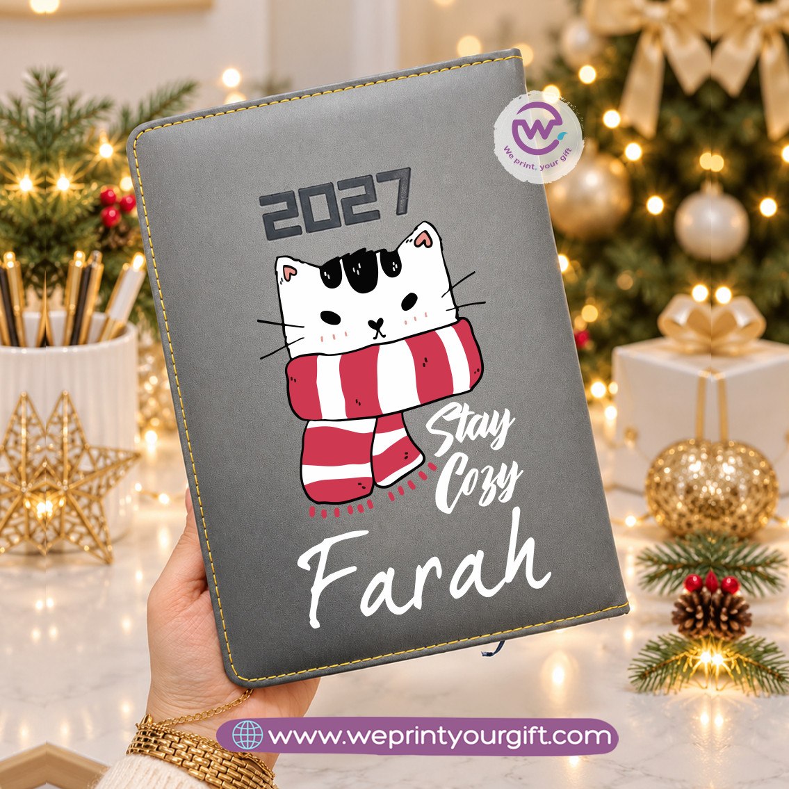 أجندة سحر عيد الميلاد 2027 اليومية – مفكرة العطلة المخصصة ومنظم سنوي
