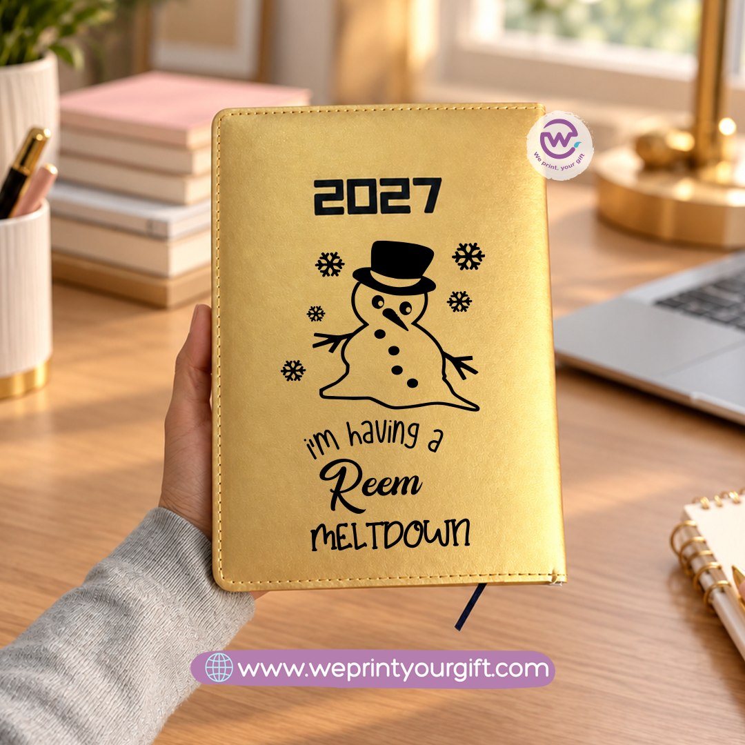Christmas One Line Art 2027 Daily Planner – Personalized Agenda with Minimalist Holiday Designs