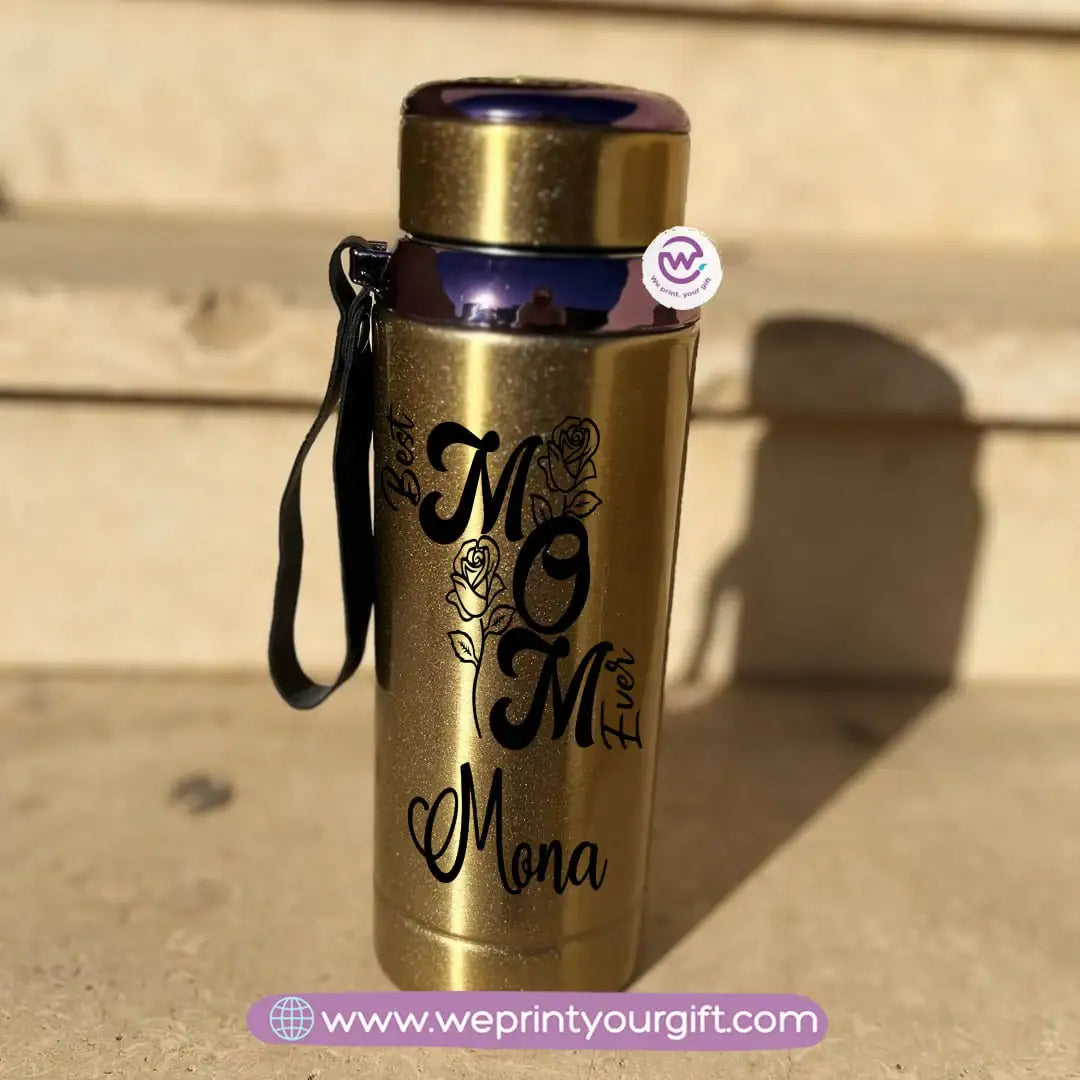Thermal Bottle Stainless Steel with Infuser – 800ml | Mother’s Day Floral Design - WE PRINT