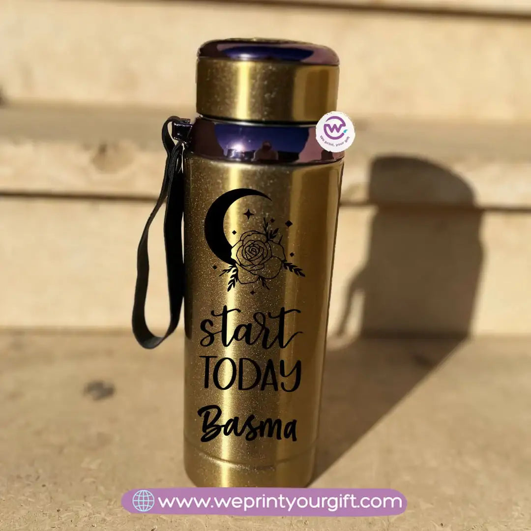 Thermal Bottle Stainless Steel with Infuser – 800ml | Motivational One Line Art Design - WE PRINT