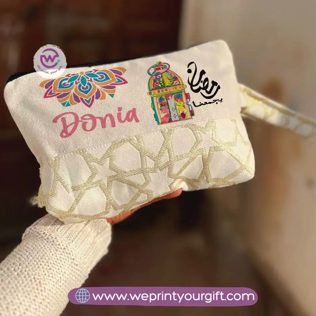 Pencil Case with Islamic Patterns & Tassels | Ramadan Designs – 17 × 23 cm - WE PRINT