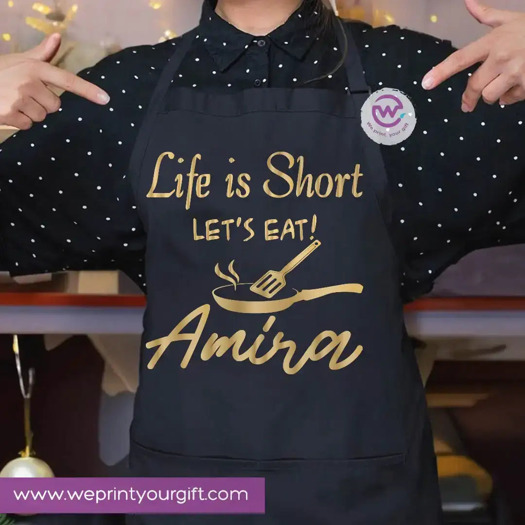 Cooking & Kitchen Apron – Heavy Cotton Apron with Front Pocket and Adjustable Tie - WE PRINT