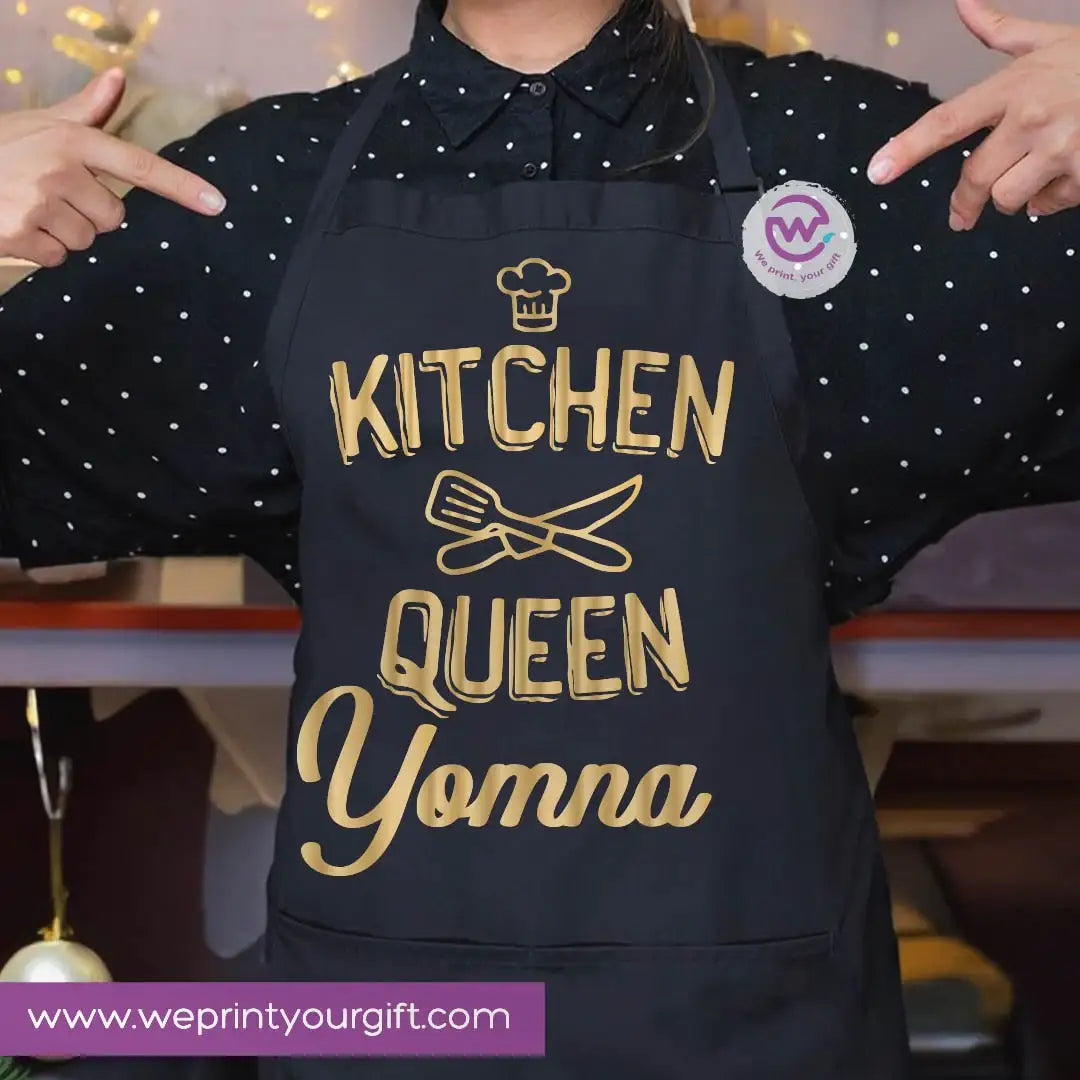 Cooking & Kitchen Apron – Heavy Cotton Apron with Front Pocket and Adjustable Tie - WE PRINT