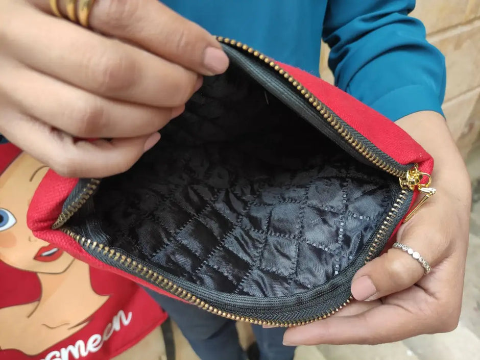 Makeup Bag & Fabric Pencil Case -With Inner Lining - Buy 2 Get 1 Free - WE PRINT