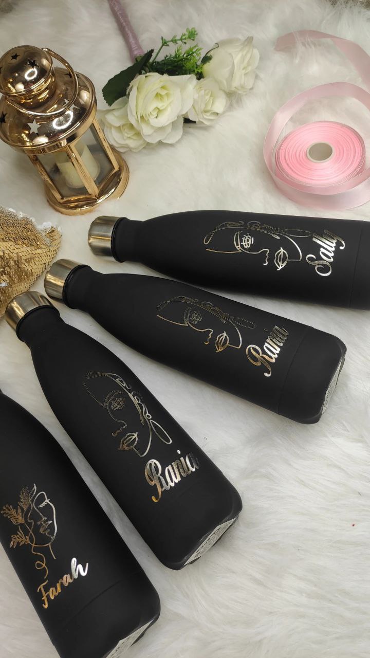 Black Thermal Water Flask- Buy 2 Get 1 Free - WE PRINT