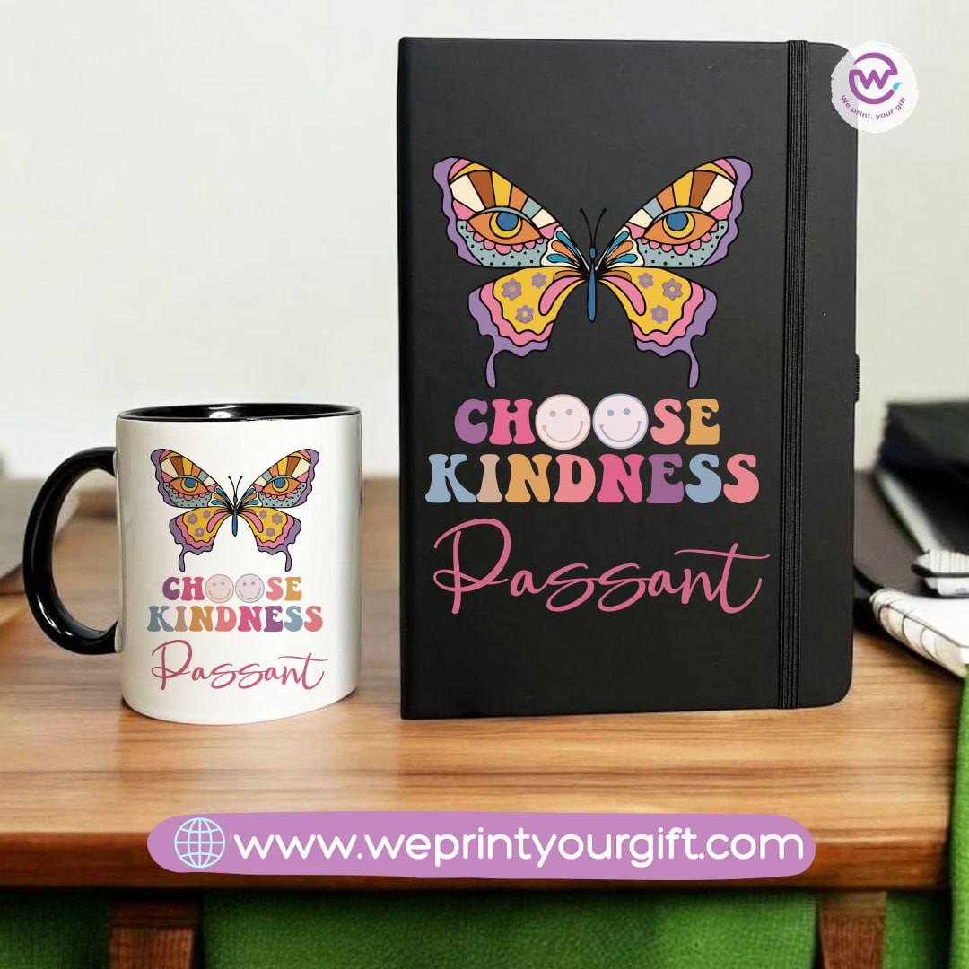 Retro Personalized Mug & Notebook Set – Custom Name Gift | We Print Your Gift