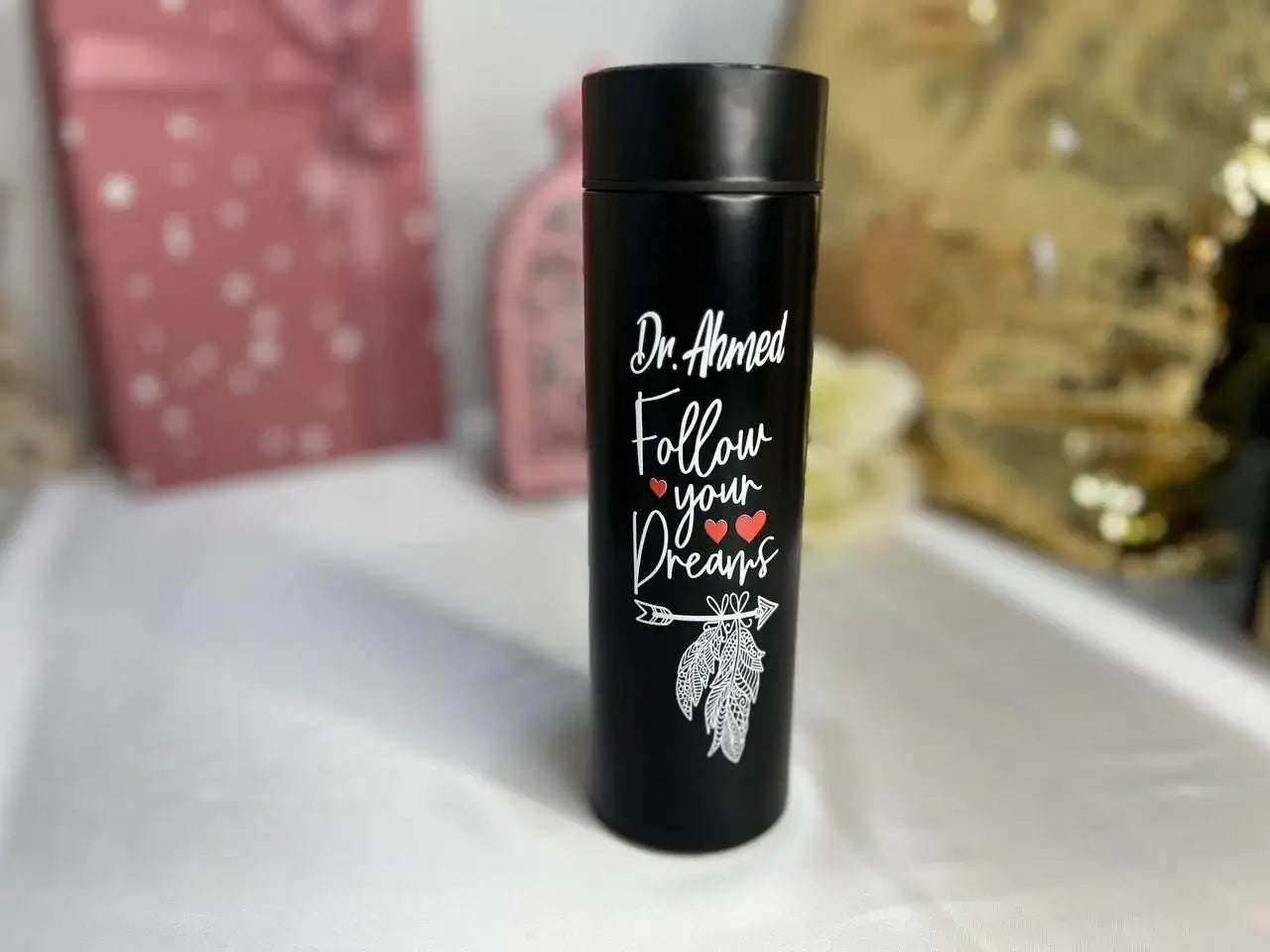 Digital Stainless Steel Thermos with Touch Screen –Sticker Print-Buy 2 Get 1 free - WE PRINT