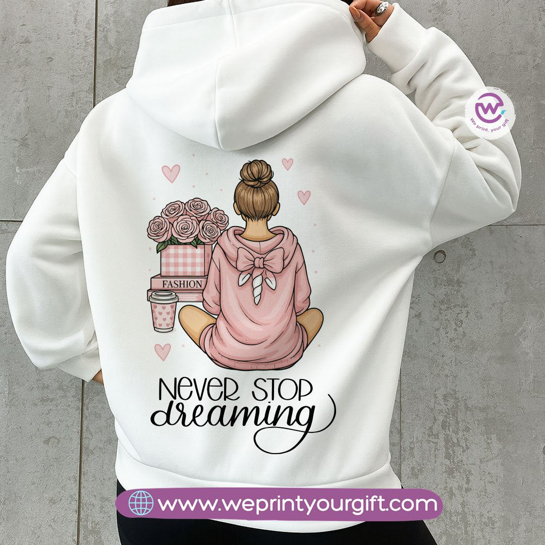 English Motivational Hoodie – Cotton Melton Unisex