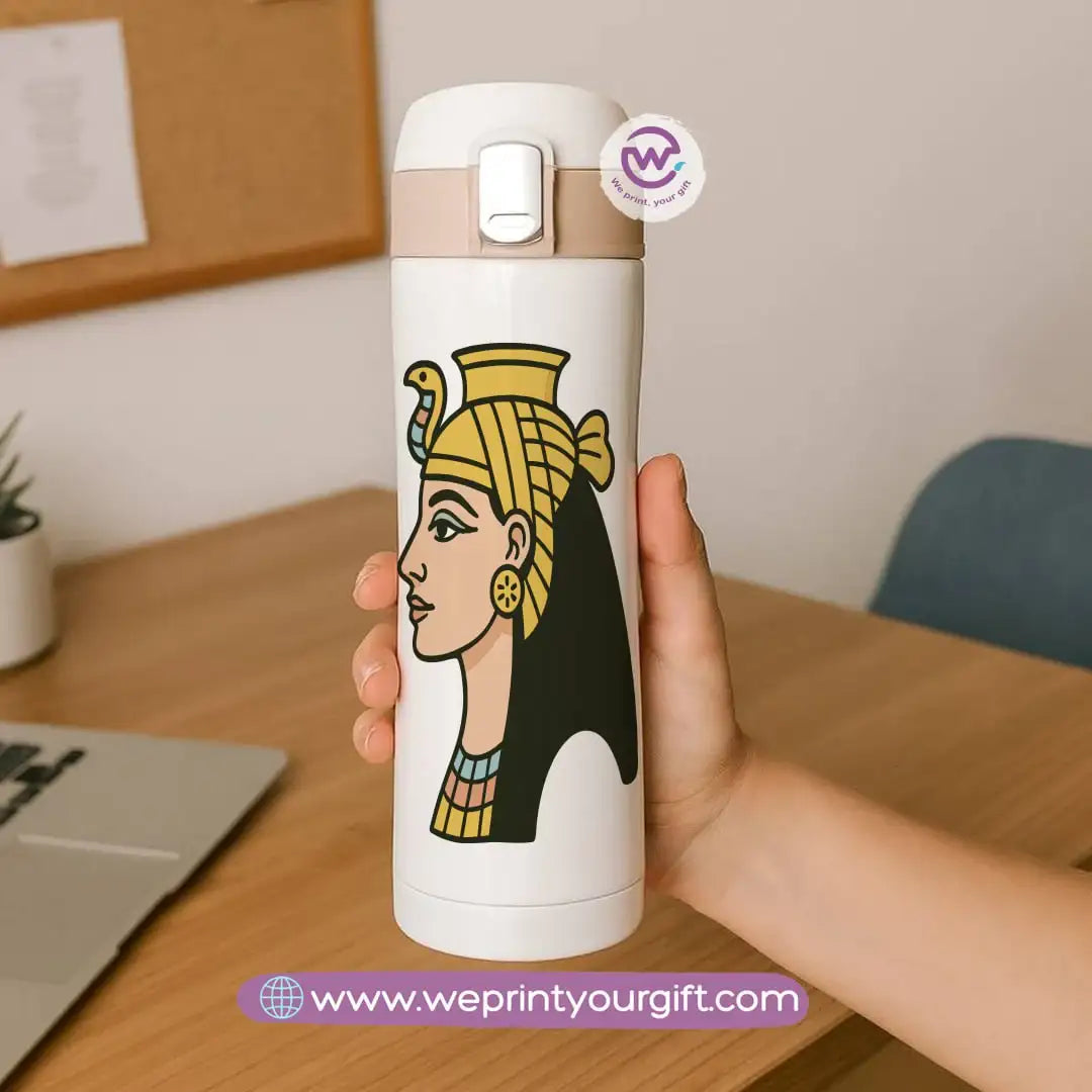 Slim Thermal Mug-Egyptian Pharaonic Design - WE PRINT