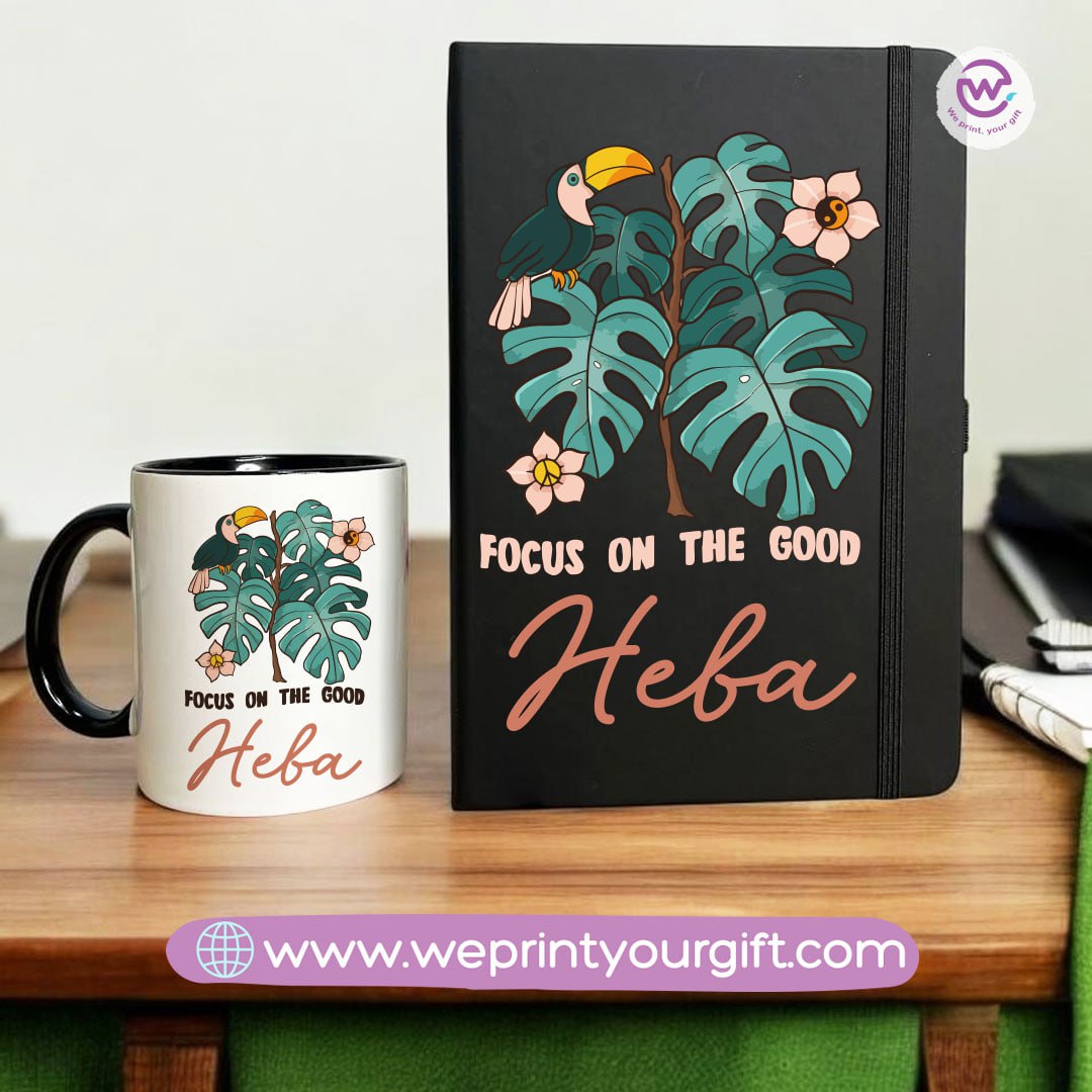 Retro Personalized Mug & Notebook Set – Custom Name Gift | We Print Your Gift