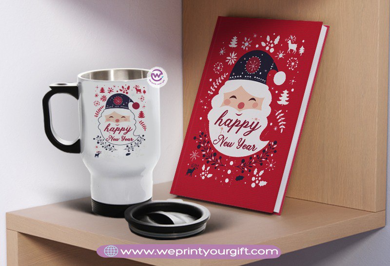 Christmas Notebook & Travel Mug Set – Festive Personalized Gift | We Print Your Gift
