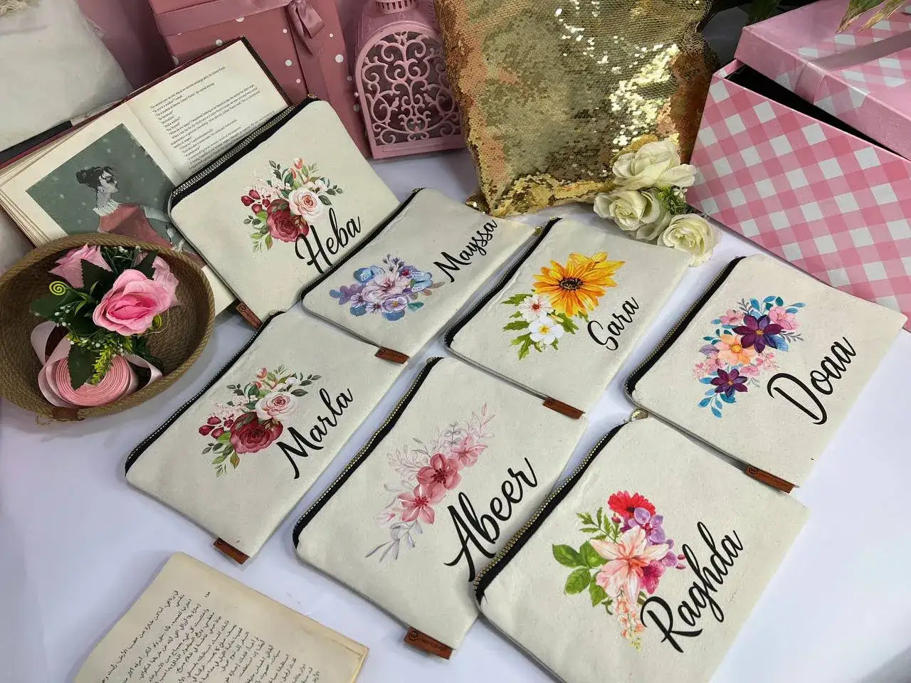 Makeup Bag & Fabric Pouch – Without Inner Lining - Buy 2 Get 1 Free - WE PRINT