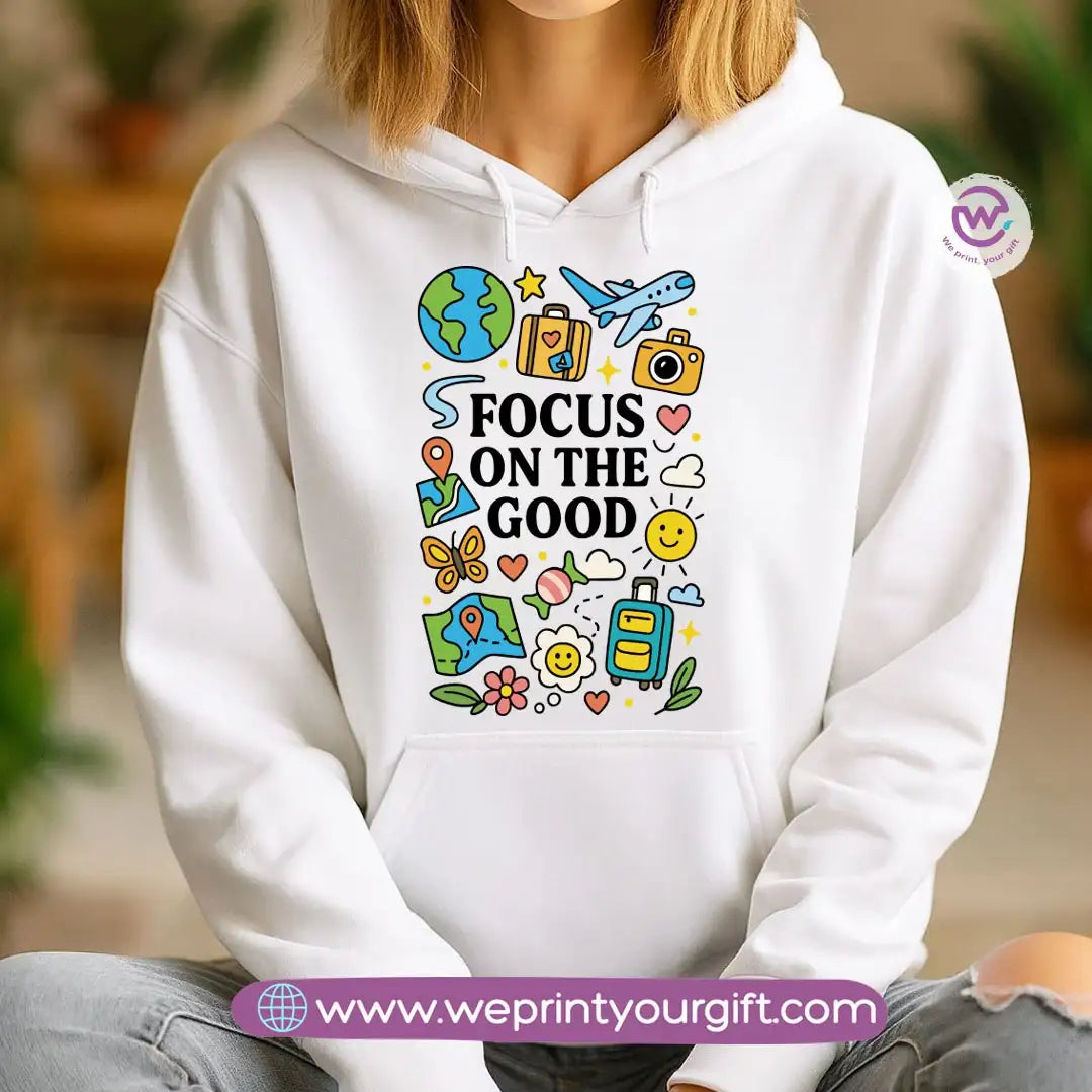 Motivational Doodle Hoodie – Cotton Melton Unisex - WE PRINT