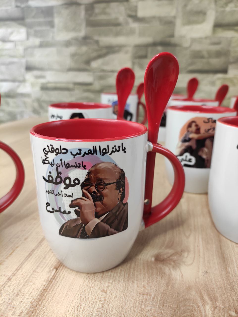 Red Mug with Spoon- Buy 2 get 1 Free - WE PRINT