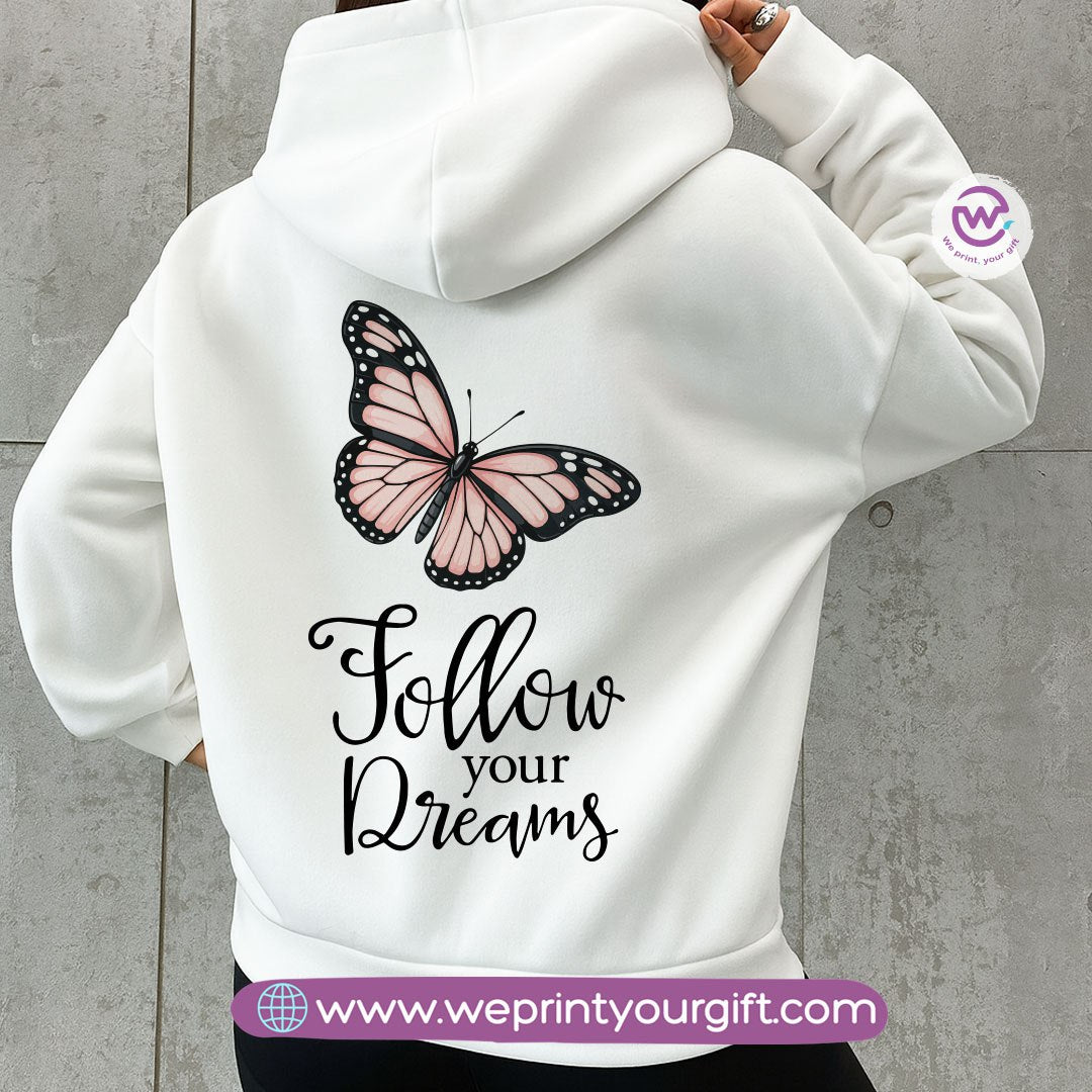 English Motivational Hoodie – Cotton Melton Unisex