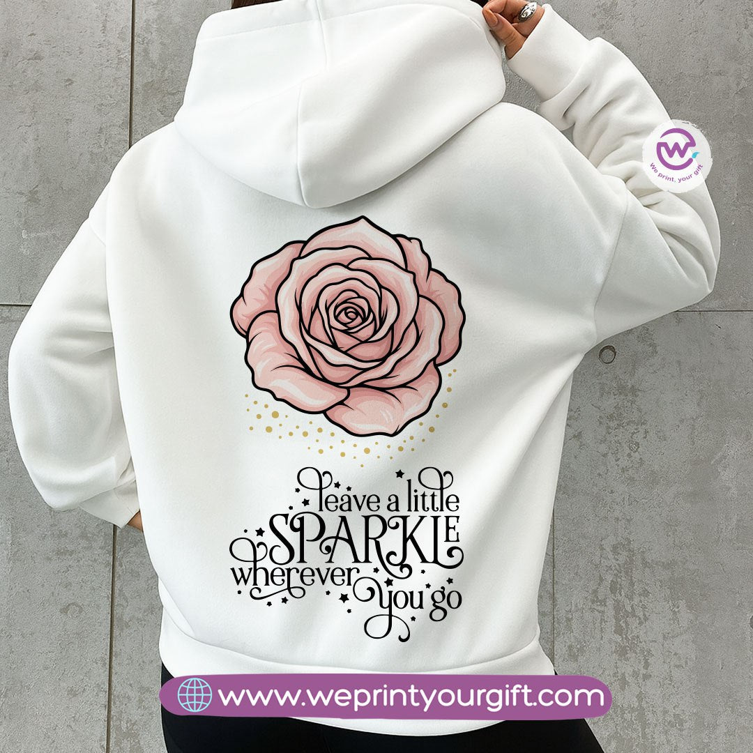 English Motivational Hoodie – Cotton Melton Unisex