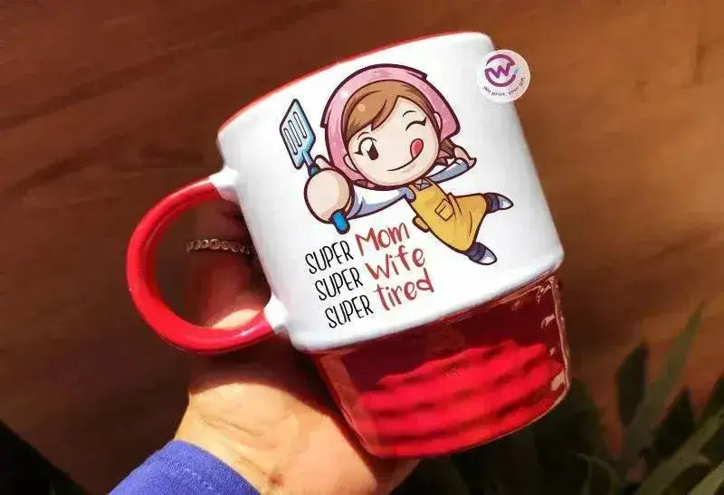 Ribbed Mug - Black -Mother's Day Designs - WE PRINT