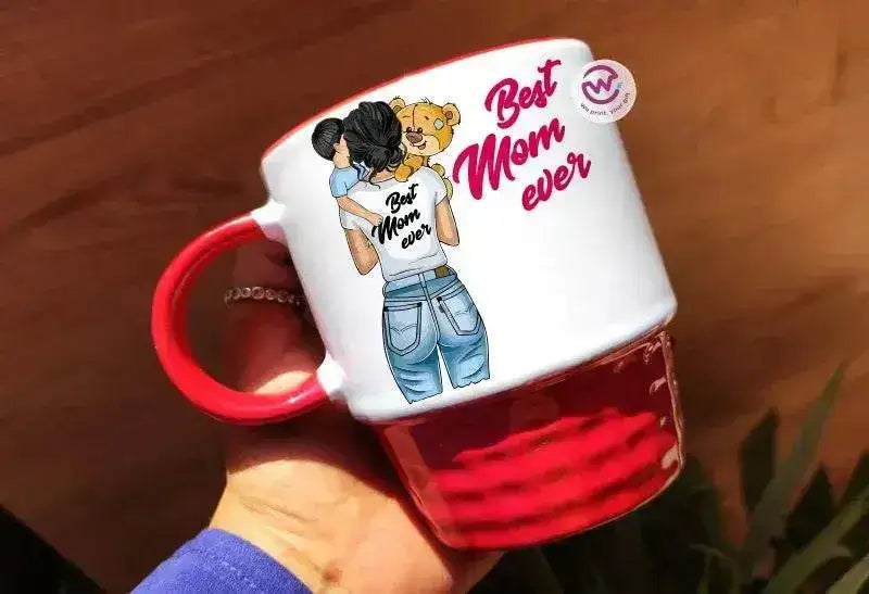Ribbed Mug - Black -Mother's Day Designs - WE PRINT