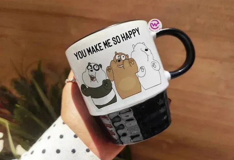 Ribbed Mug - Black - We bear bears - WE PRINT