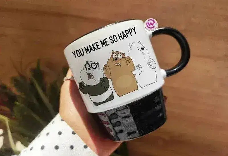 Ribbed Mug - Black - We bear bears - WE PRINT