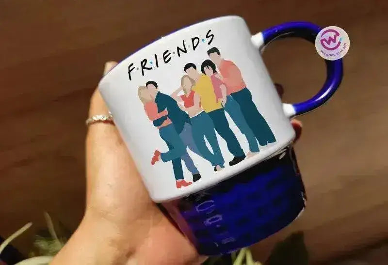 Ribbed Mug - Dark Blue - Friends - WE PRINT