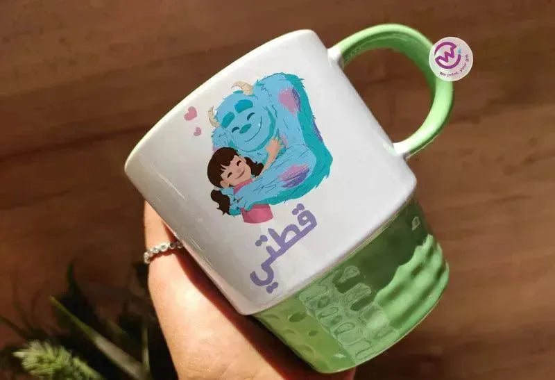 Ribbed Mug-Green Color Monster INC.
