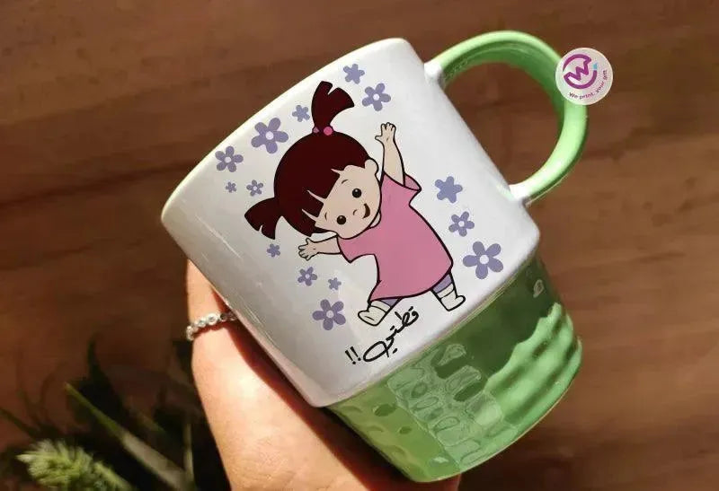 Ribbed Mug-Green Color Monster INC.