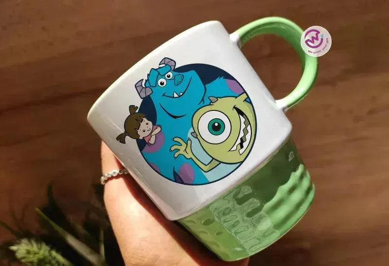 Ribbed Mug-Green Color Monster INC.