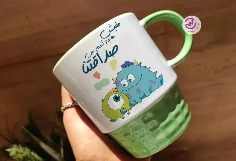 Ribbed Mug-Green Color Monster INC.