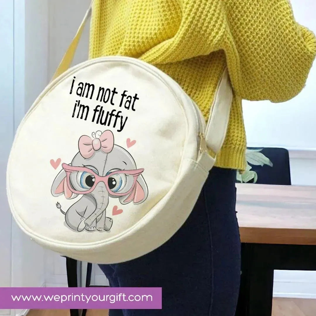 Round Bag -Cute Elephant - WE PRINT