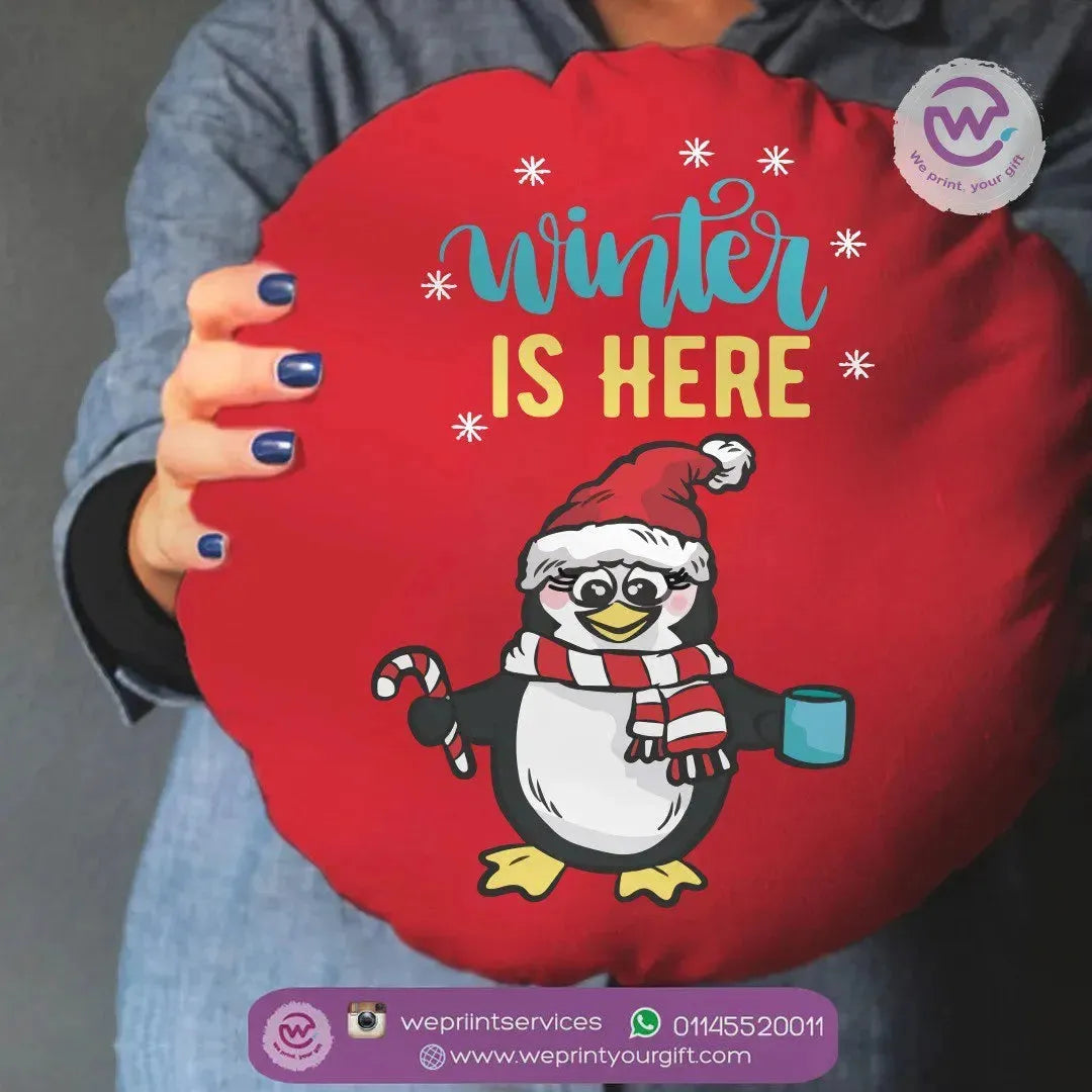 Round Cushion-Christmas Designs - WE PRINT