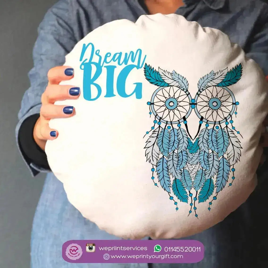 Round Cushion -Dream Catcher - WE PRINT