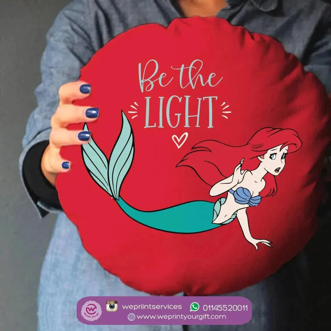 Round Cushion -Mermaid - WE PRINT