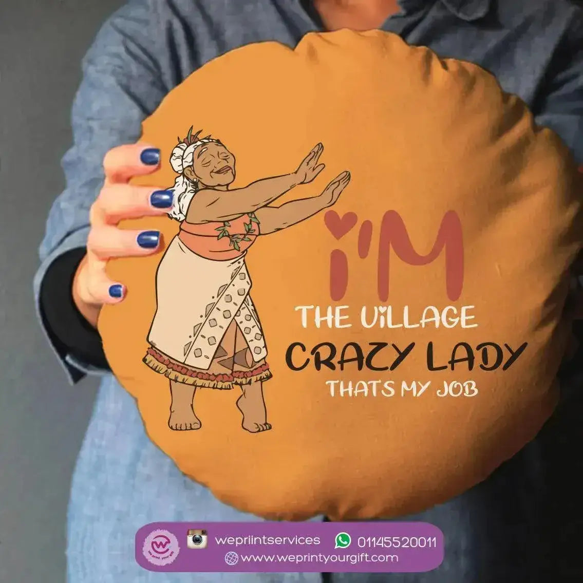 Round Cushion -Moana - WE PRINT