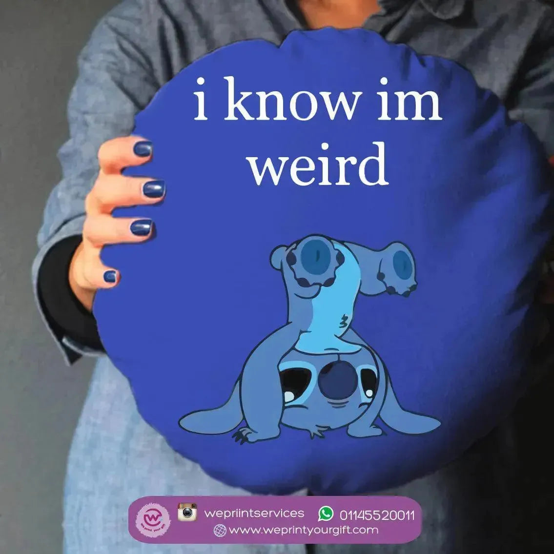 Round Cushion-Stitch - WE PRINT