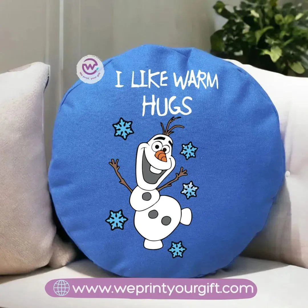Round Pillow-Frozen - WE PRINT