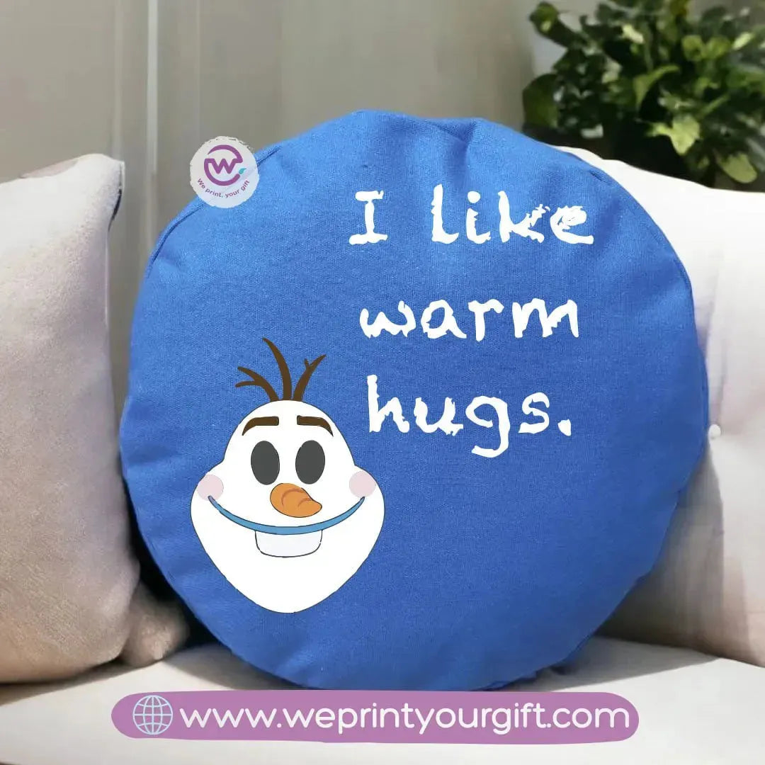 Round Pillow-Frozen - WE PRINT