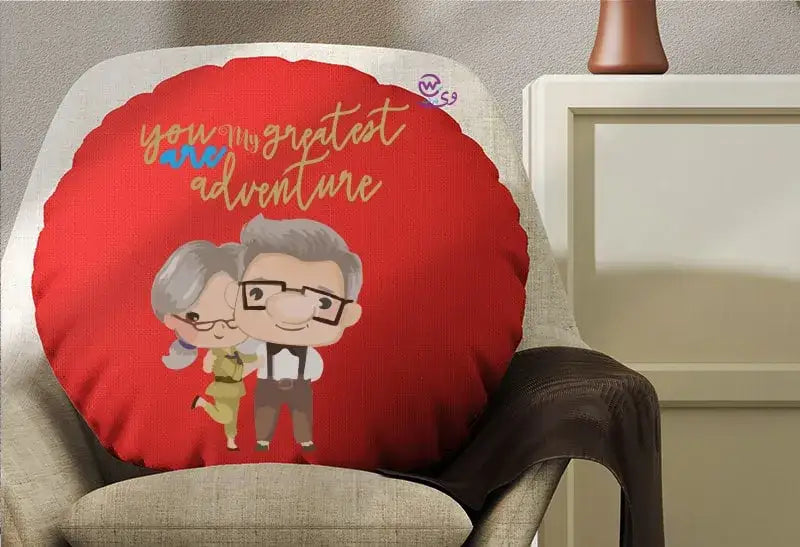 Round Pillow- Valentine’s designs - WE PRINT